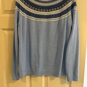 Talbots women’s size L fairisle sweater